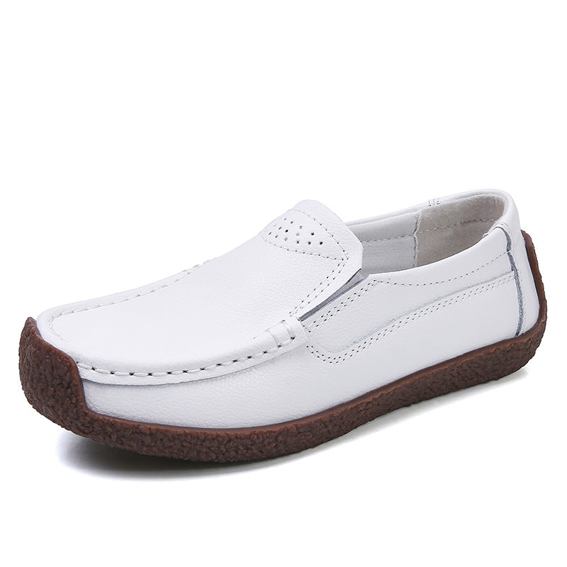 Comfort and Traction with Non-slip Cowhide Soft Bottom Women's Shoes