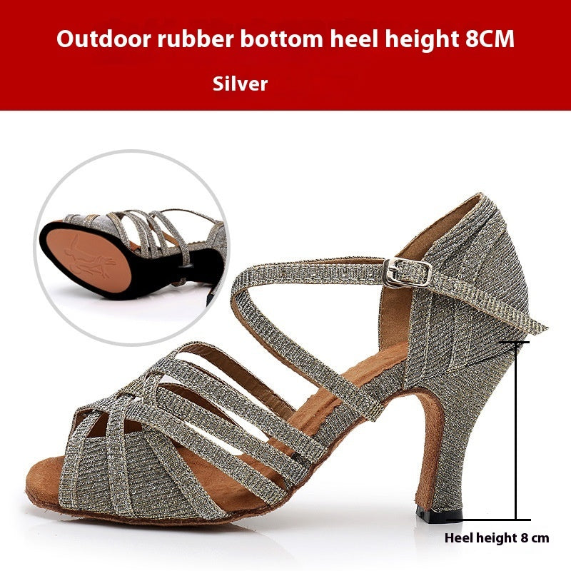 Fashionable High Heel Sandals with Soft Bottom for Women