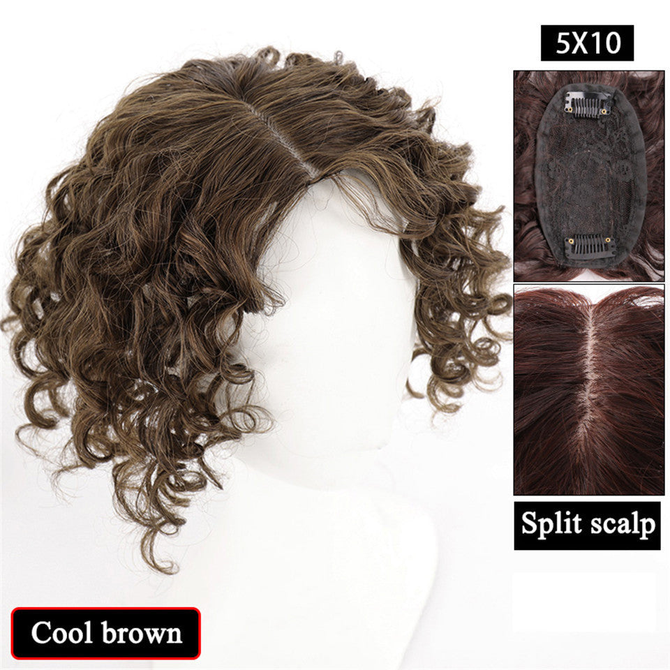 Women's Fashion Simple Curly Hair Wig Set