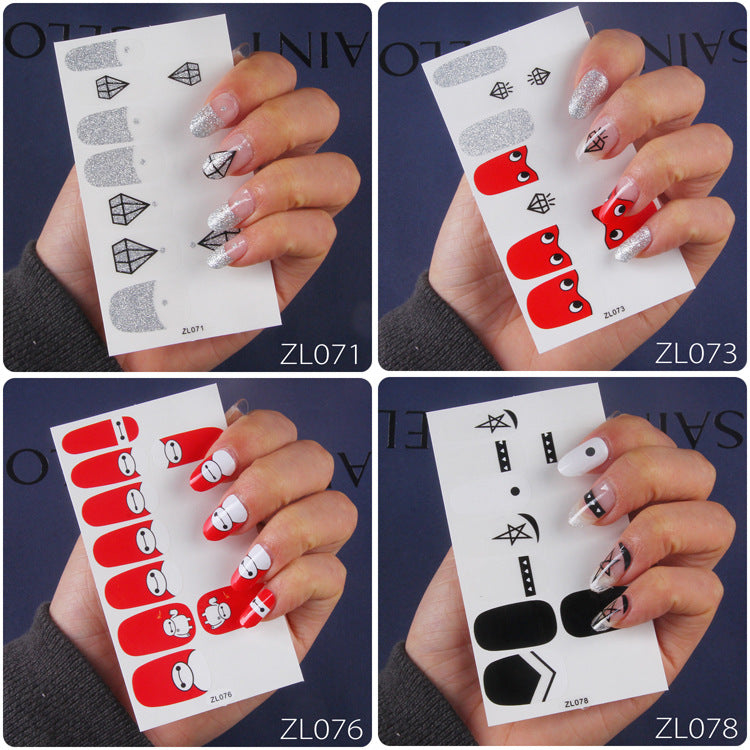 American full finger sticker