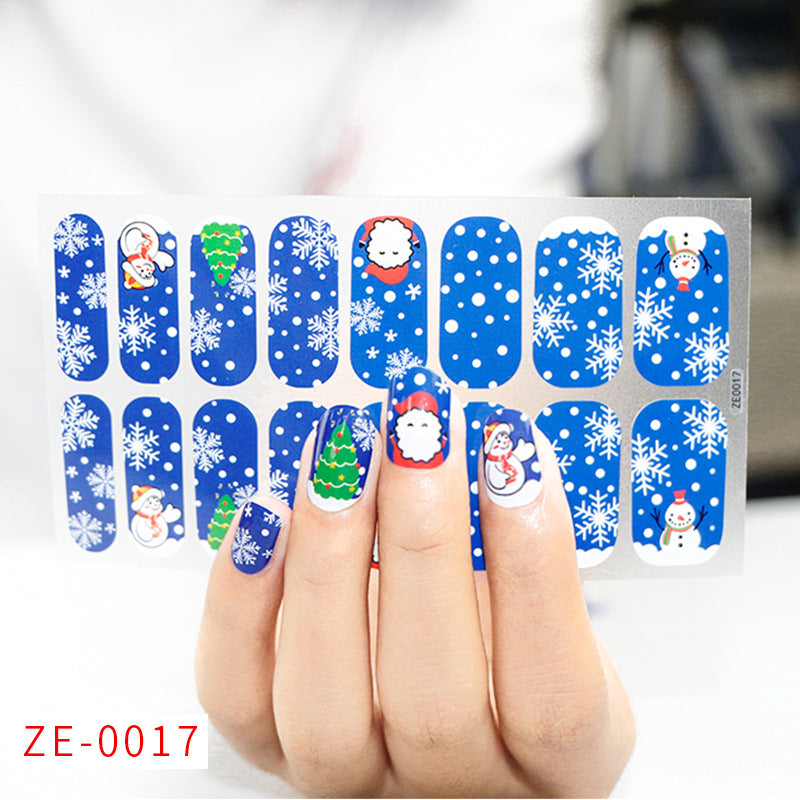 Nail Art Stickers Santa Claus Snowflake Elk