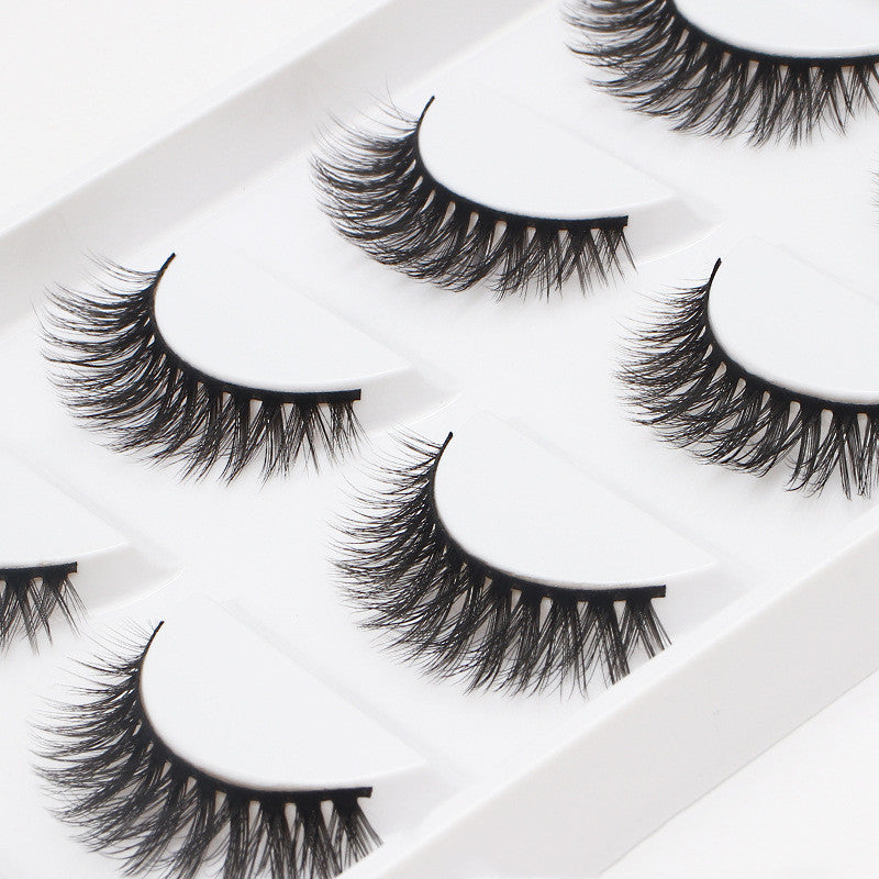 3D Multi-Layer Thick Eyelashes: Set of 5 Pairs