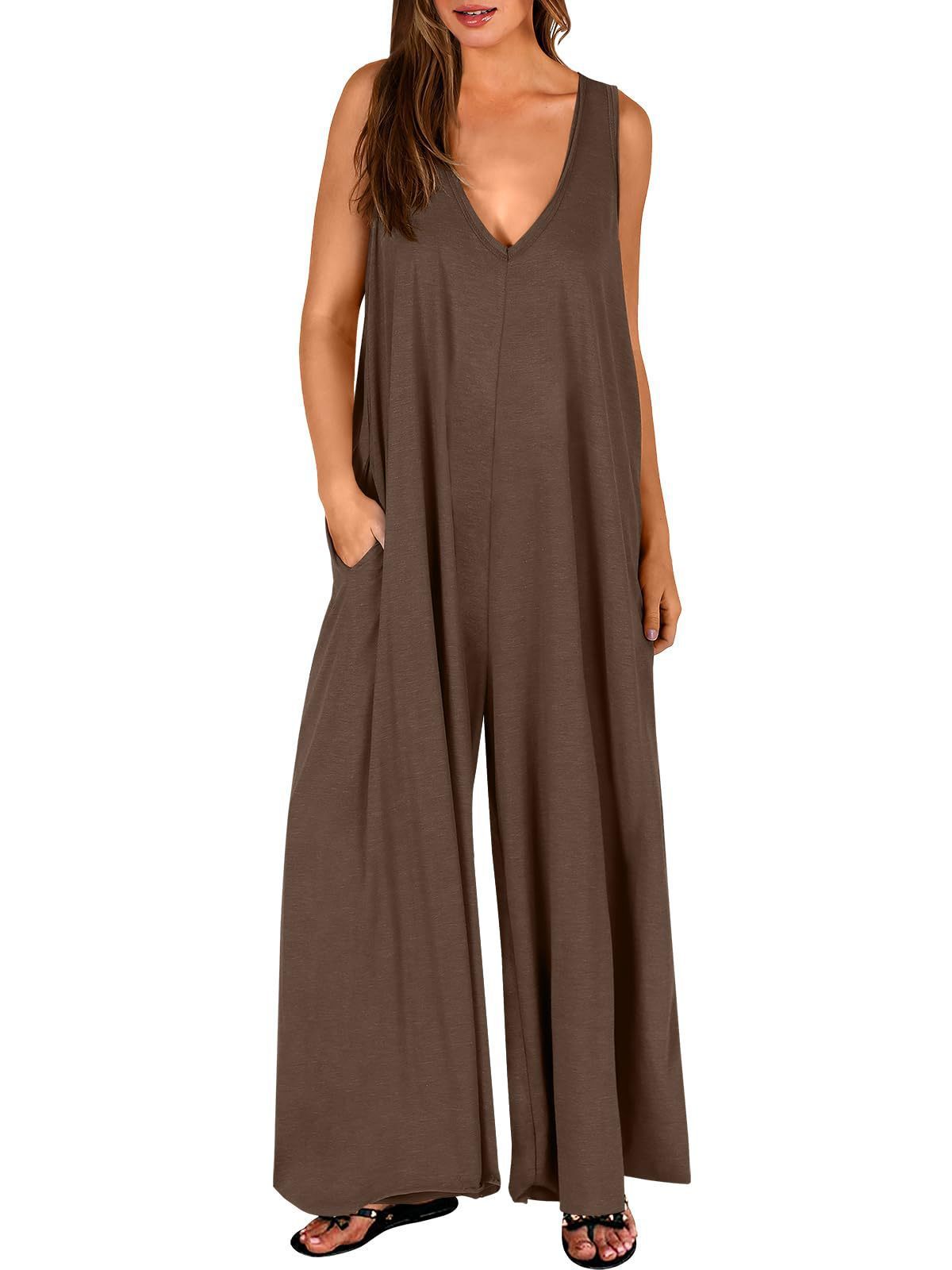 Casual Women's Jumpsuit with Pockets