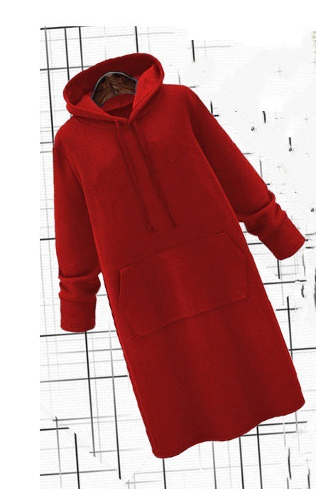 Mid-Length Sweater Coat Dress with Sparkling Blank Design