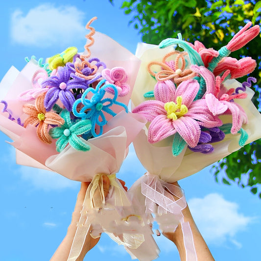 38 Women's Day Children's Handmade Bouquet Diy Materials Made For Girls