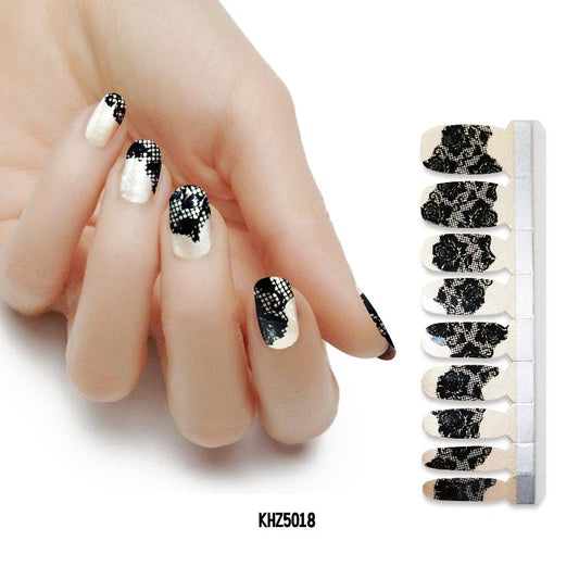 Pearl gloss nail polish film nail sticker