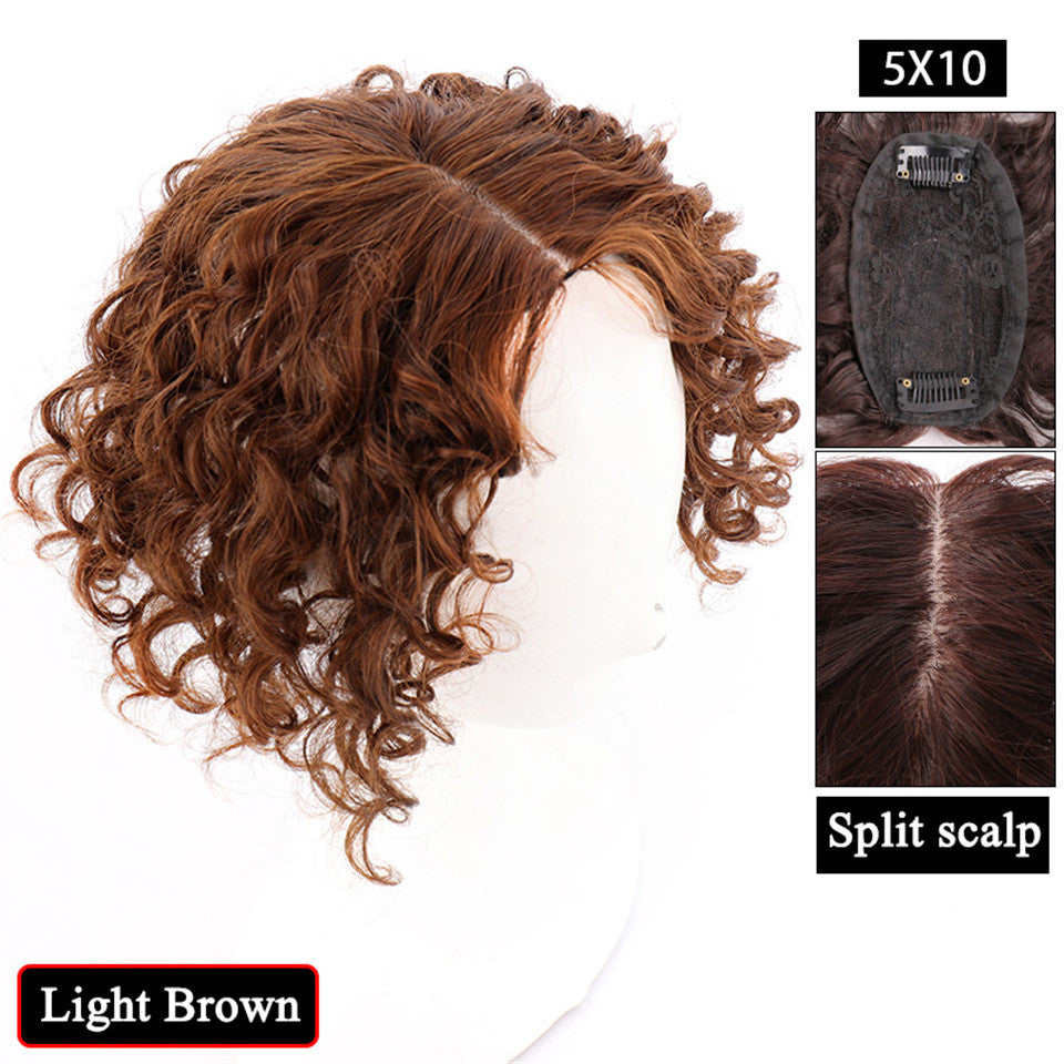 Women's Fashion Simple Curly Hair Wig Set