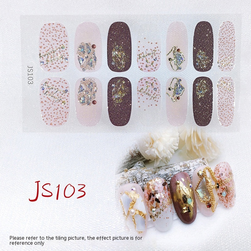 Three-Dimensional Craft Crystal Nail Oil Film Sticker Nail Art