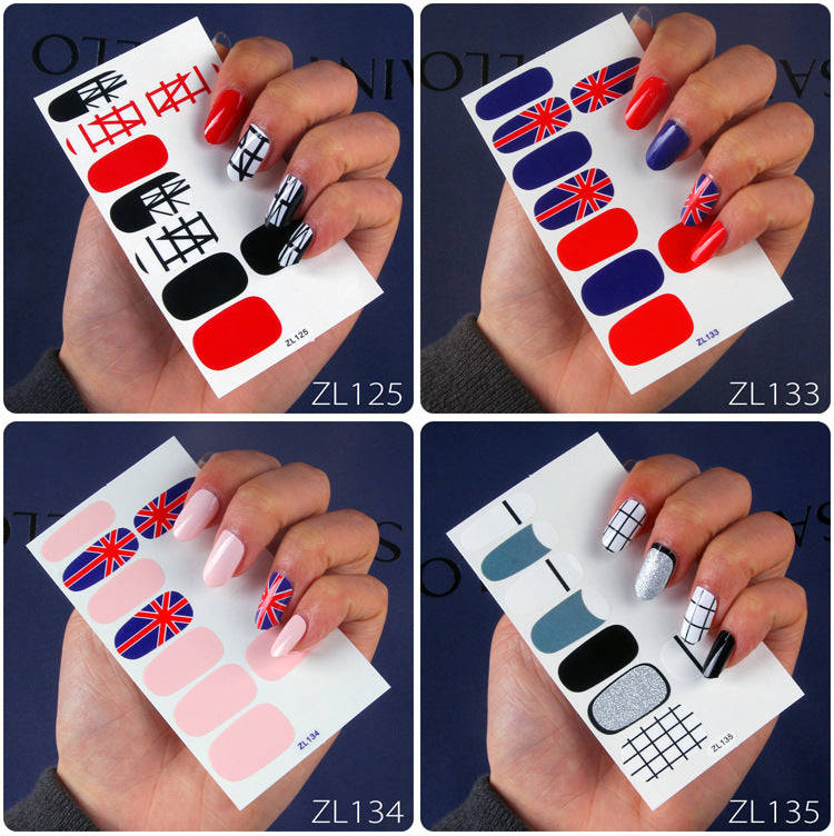 American full finger sticker