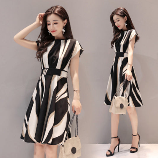 A-Line Round Neck Skirt for Women