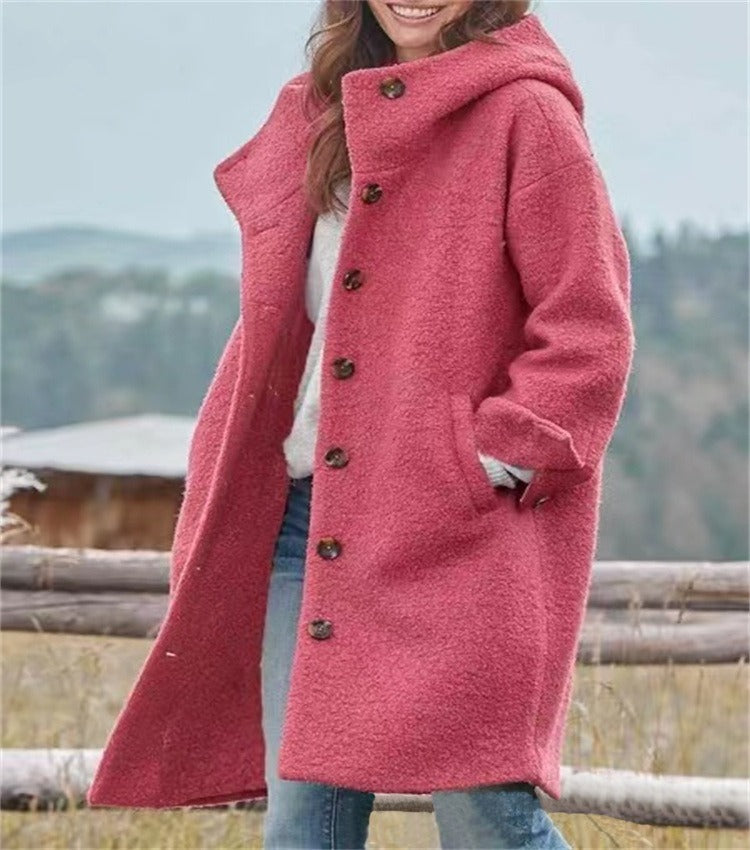 Autumn Street Trendy Trench Long sleeved Winter Loose Women's Coat