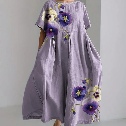 Women's Elegant Casual Short Sleeve Printed Dress