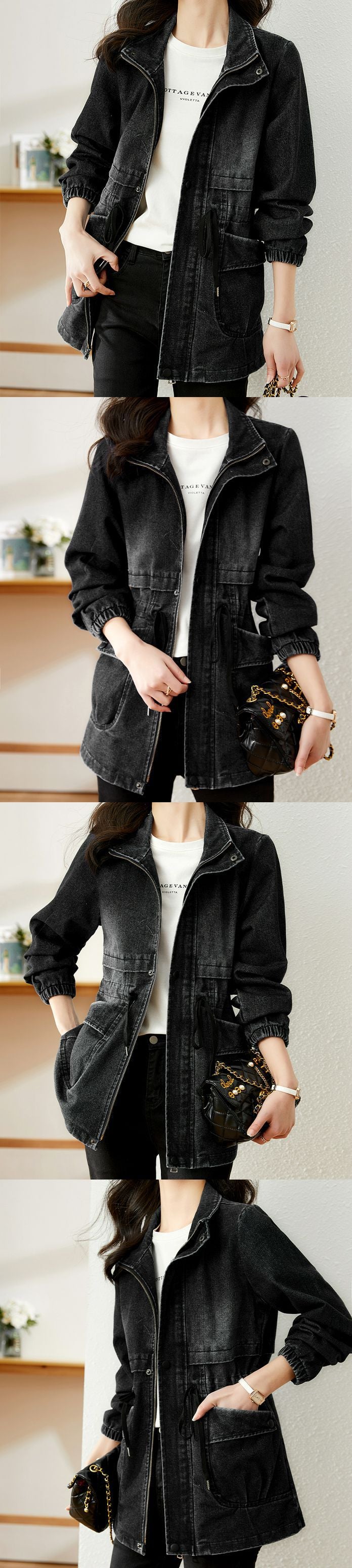 Personalized Denim Jacket for Women, Fashionable Style