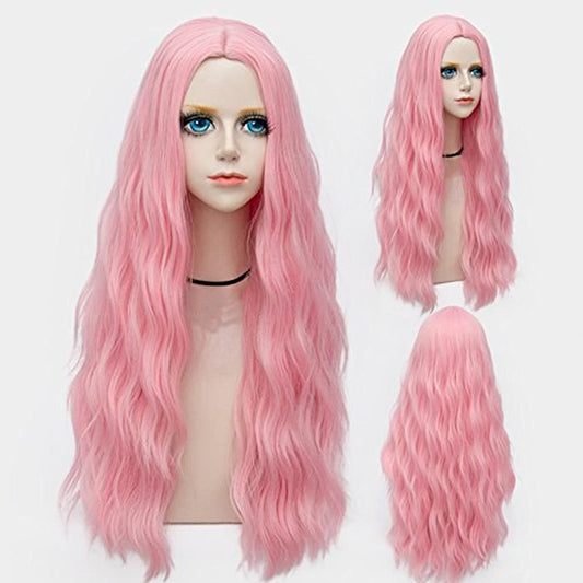 Mid Parting Multicolor Chemical Fiber Wig Full Head Cover