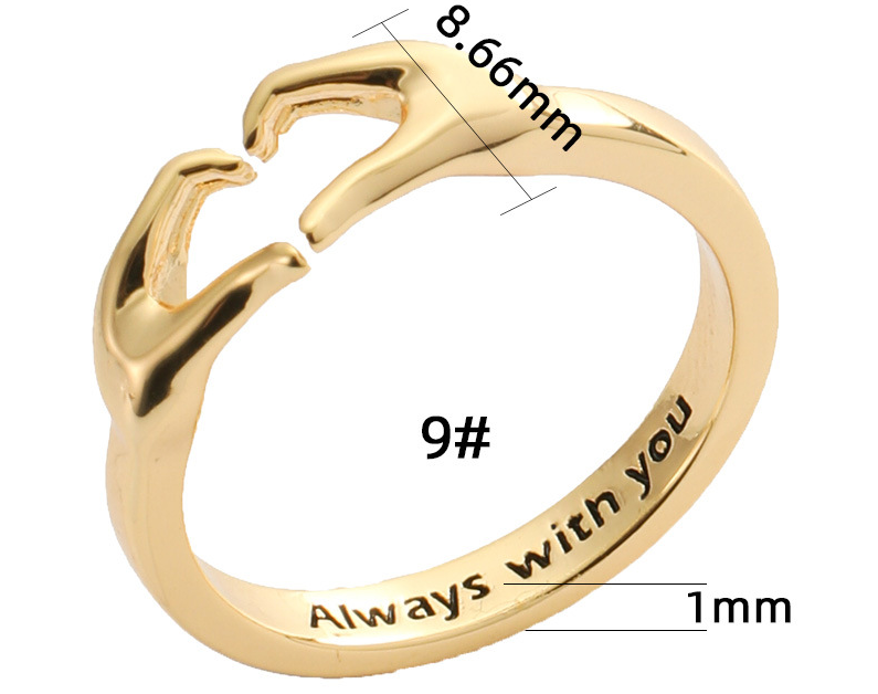 Romantic Hands Than Heart Ring Couple Couple Rings