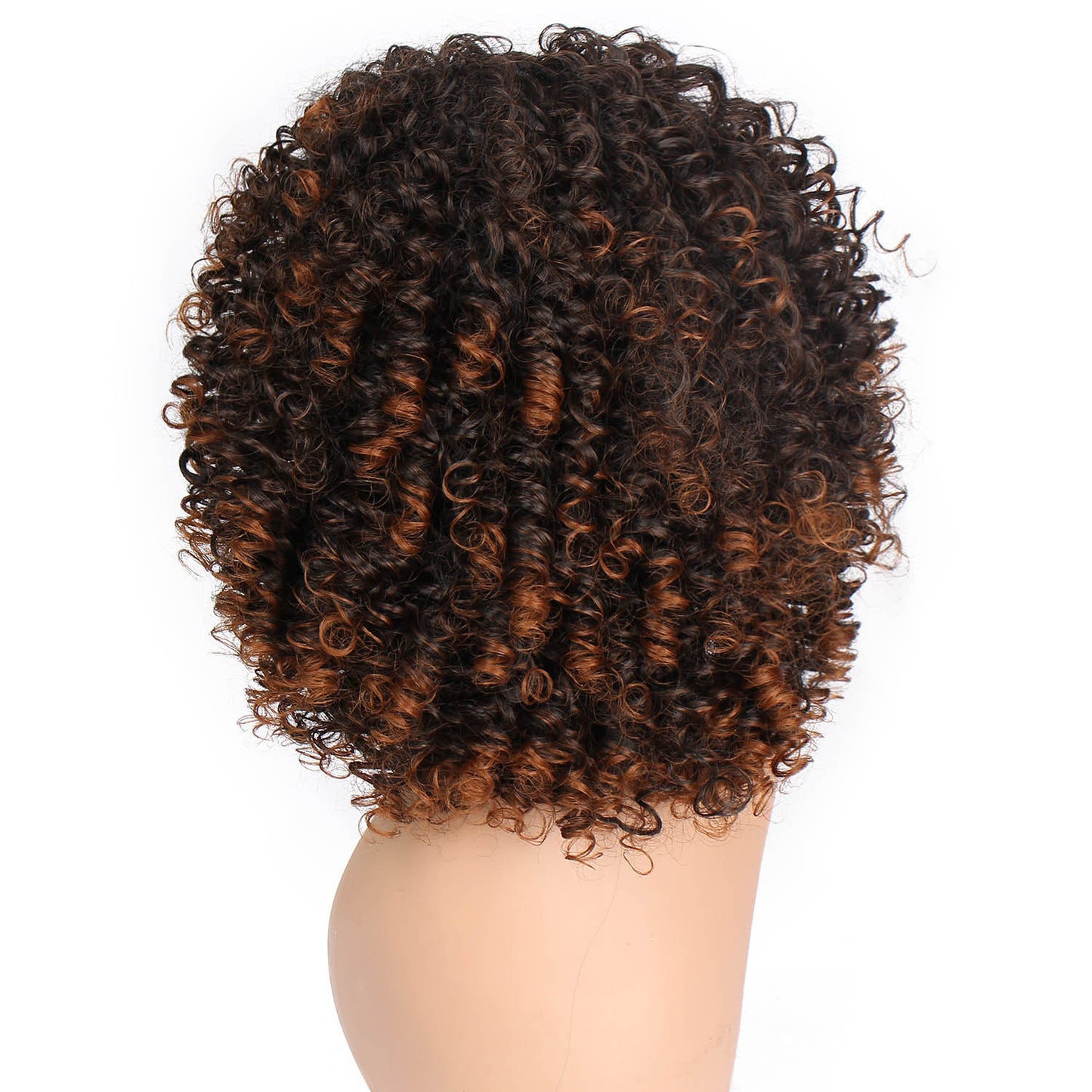 European And American Women's African Small Curly Synthetic Fiber Wig Headsets