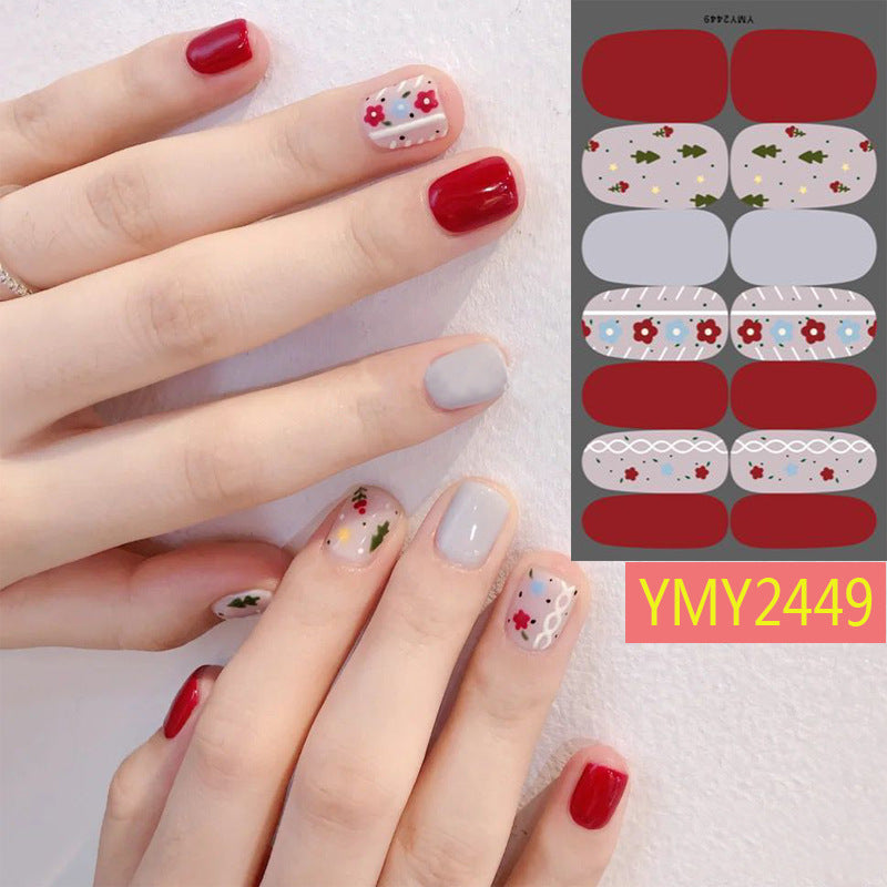 Manicure Christmas Ultra-thin Strap Adhesive Nail Sticker