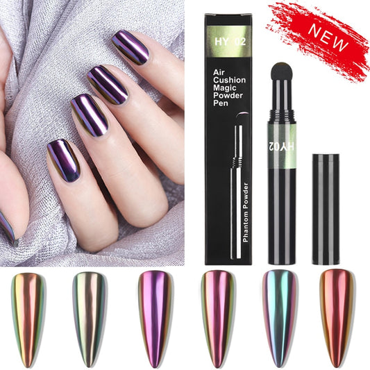 New Hot 6 Color Nail Air Cushion Powder Pen