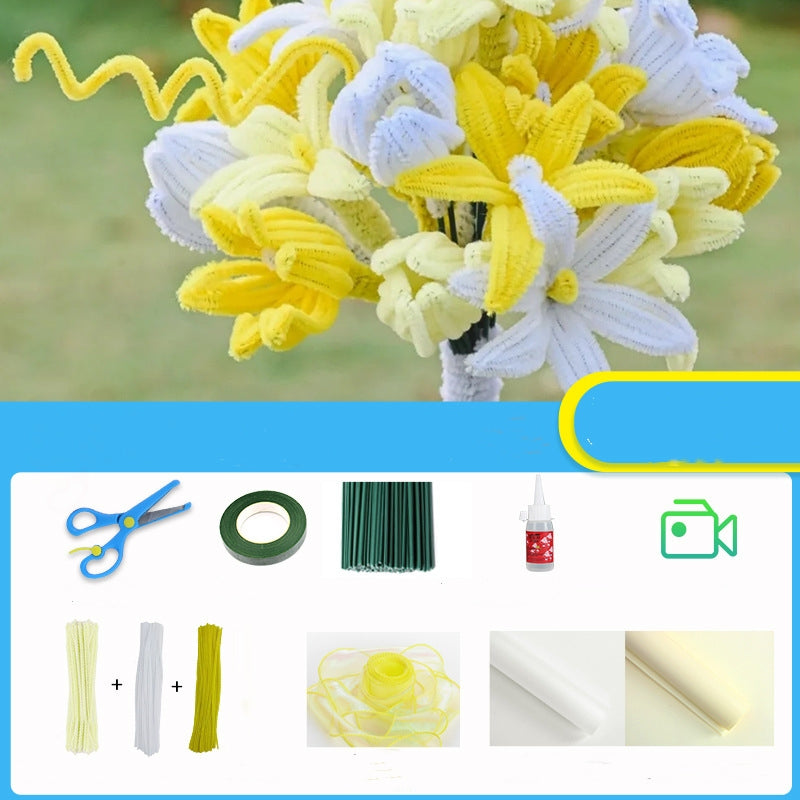 38 Women's Day Children's Handmade Bouquet Diy Materials Made For Girls