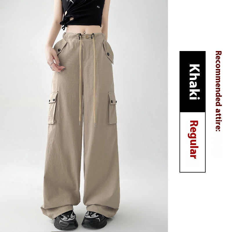 Women's High-Waist Casual Sports Wide-Leg Pants – Comfortable and Stylish Fit