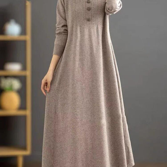 Autumn and Winter New Knitted Wool Dress for Women