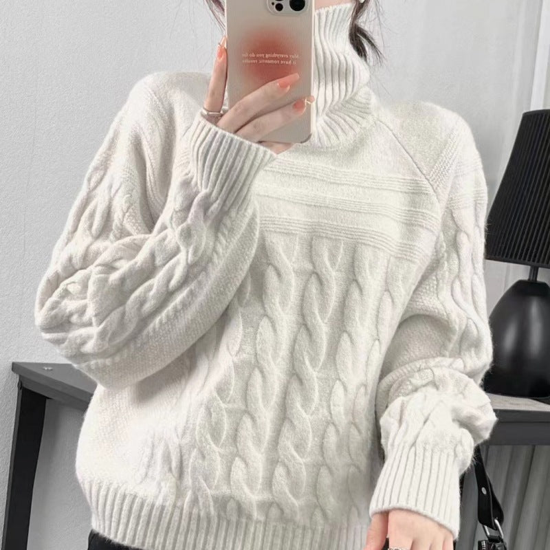 Women's Slimming Knitted Top in Relaxed Idle Style