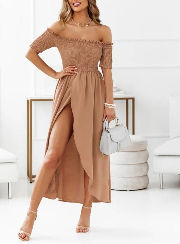 Fashion Solid Color Casual Dress