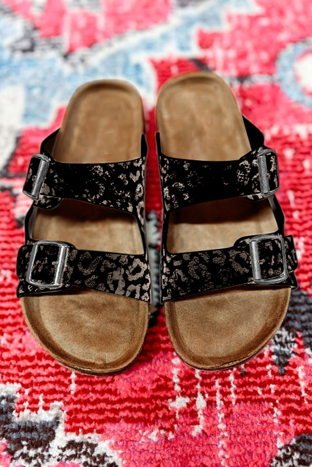 Summer Comfort with Casual Beach Double Buckle Cork Slippers
