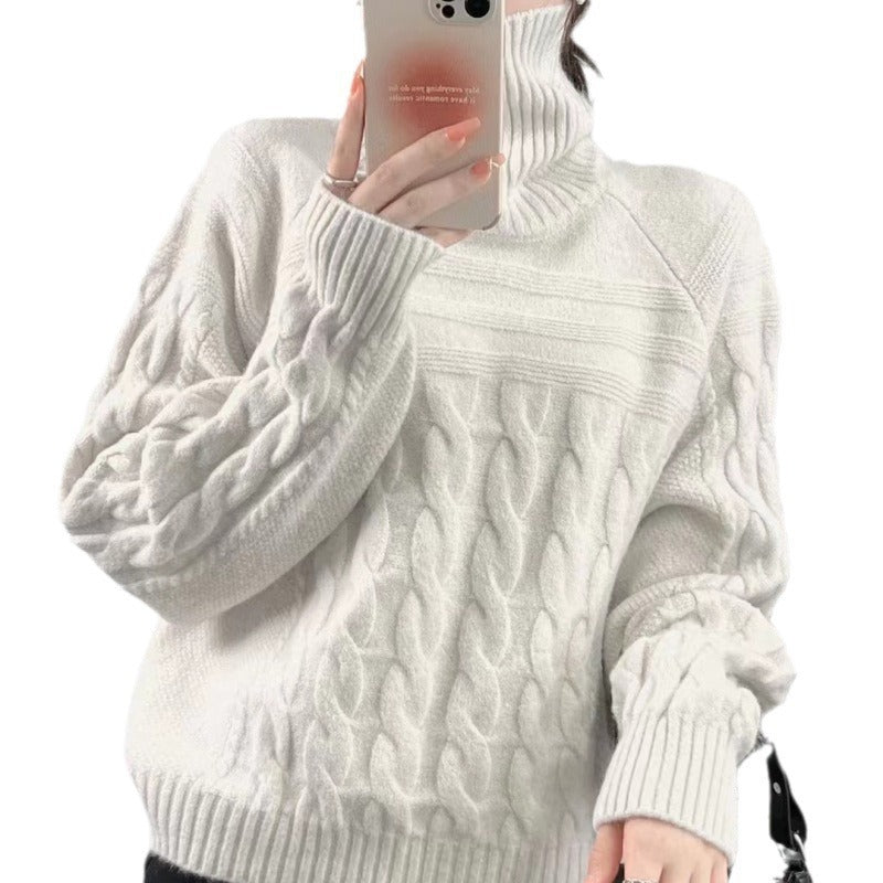 Women's Slimming Knitted Top in Relaxed Idle Style