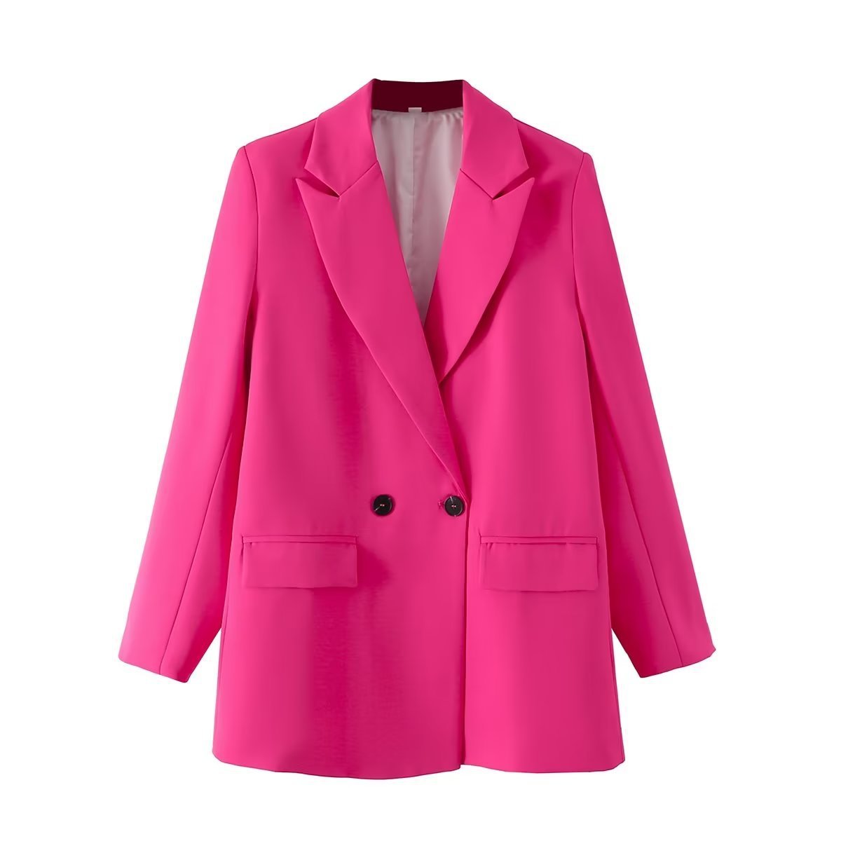 Women's Multicolor Double-Breasted Suit Coat