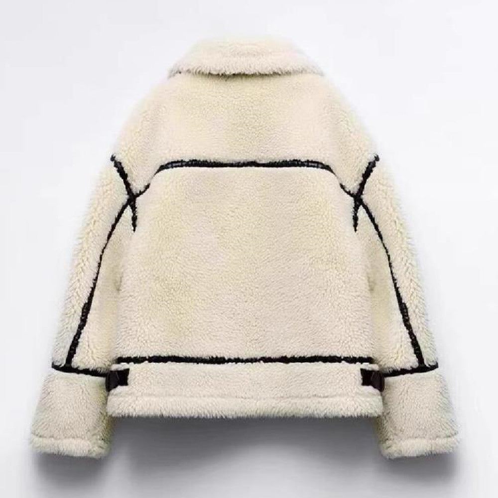 Casual Berber Fleece Coat in Fashionable Style