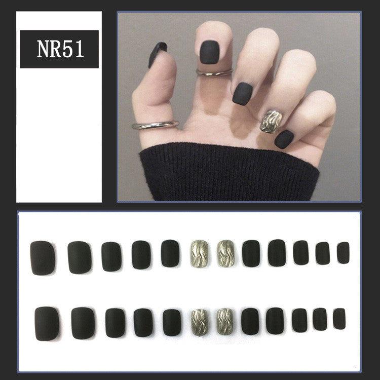 24 Pieces Of Nail Art Patches Can Be Detached And Reused