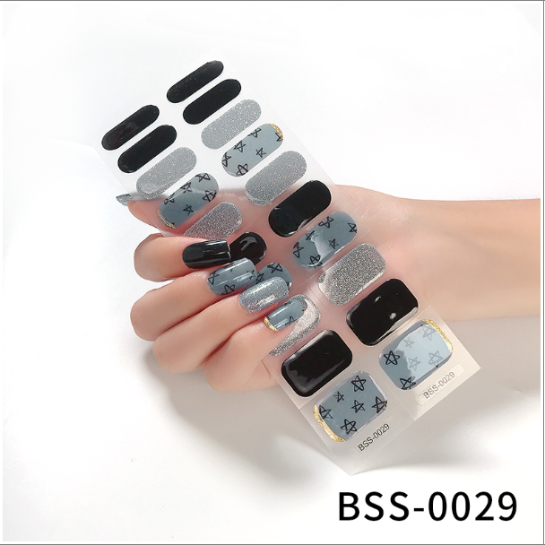 Gel Nail Stickers European And American Semi-curing