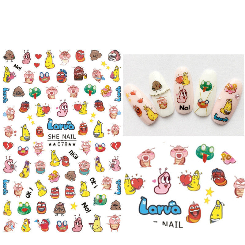 Cartoon character sticker manicure sticker