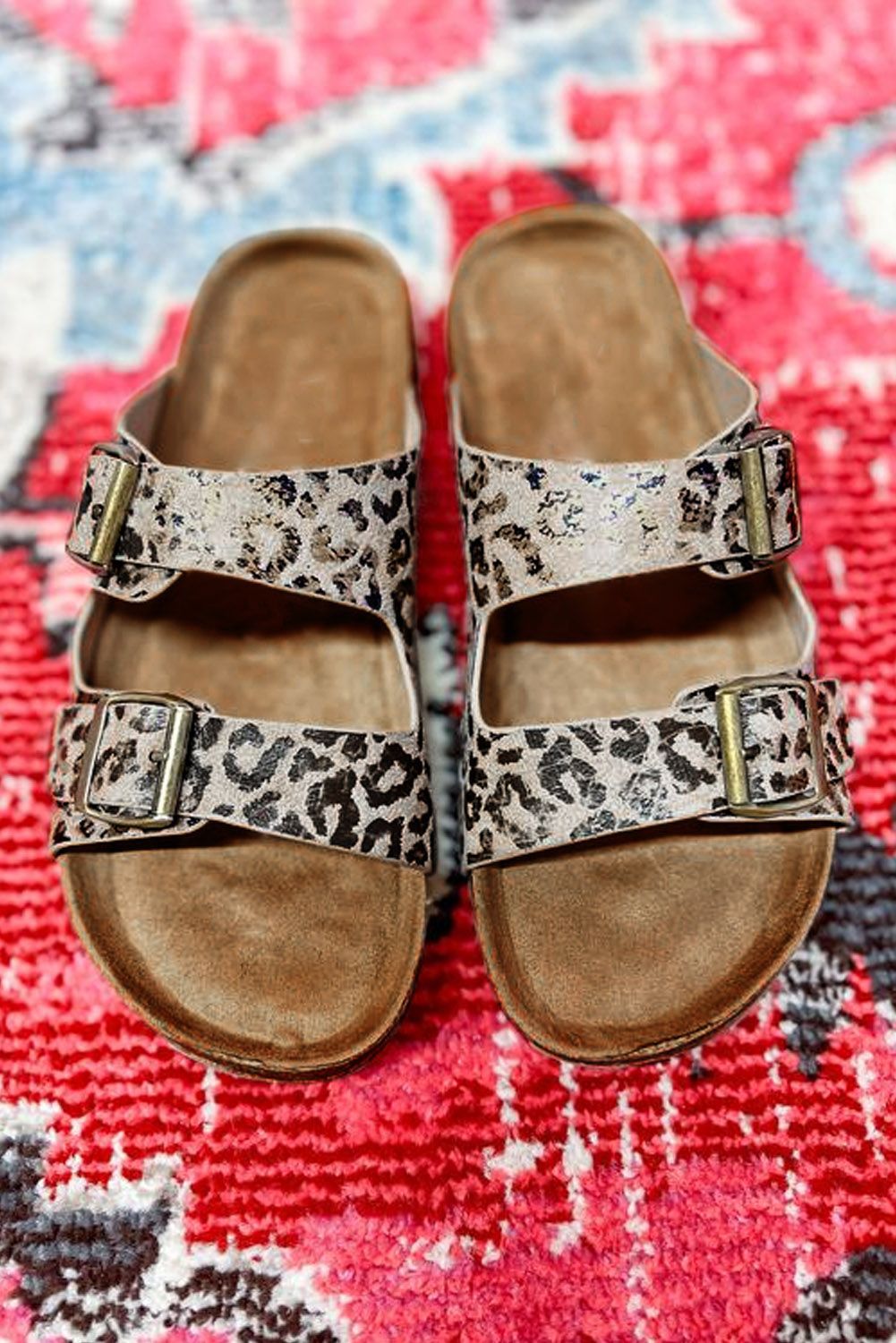 Summer Comfort with Casual Beach Double Buckle Cork Slippers