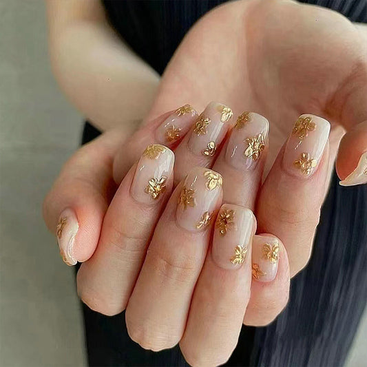 Nail Sticker Liquid Butterfly Dark Gilding