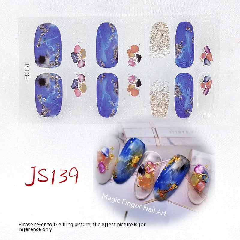 Crystal Glass Nail Sticker with Three-Dimensional Craft for Stunning Nail Art Effects.