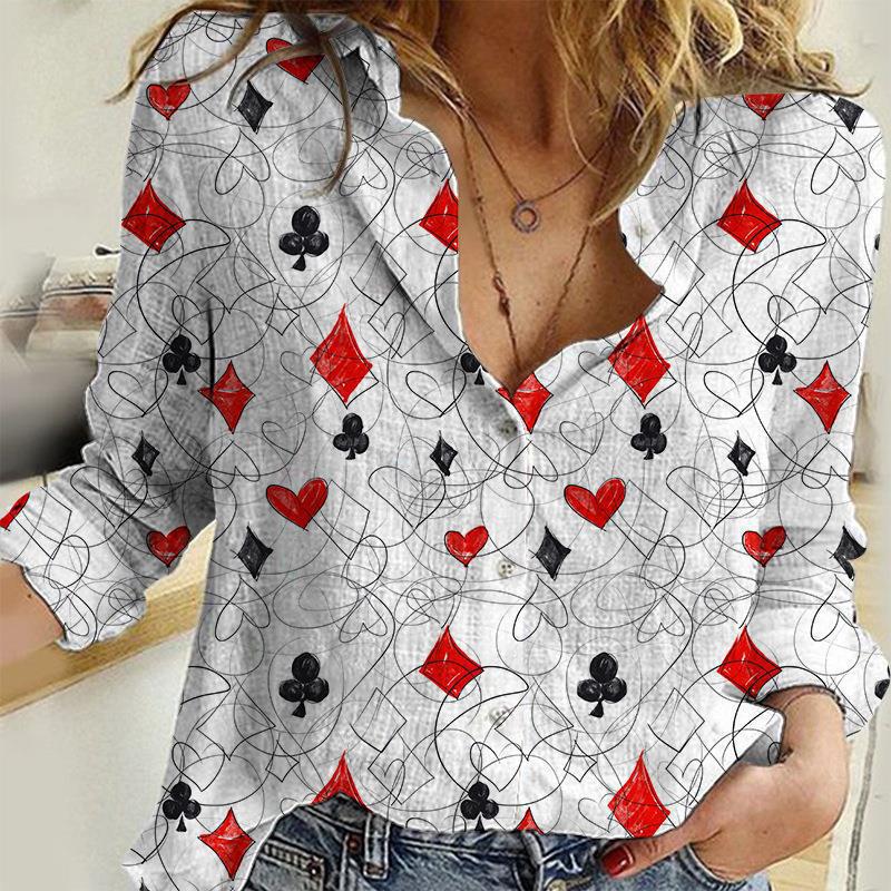 Women's Fashion Casual Shirt with Printing Series