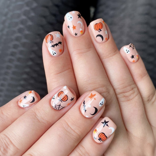 Halloween Nail Tip Pumpkin Spider Ghost