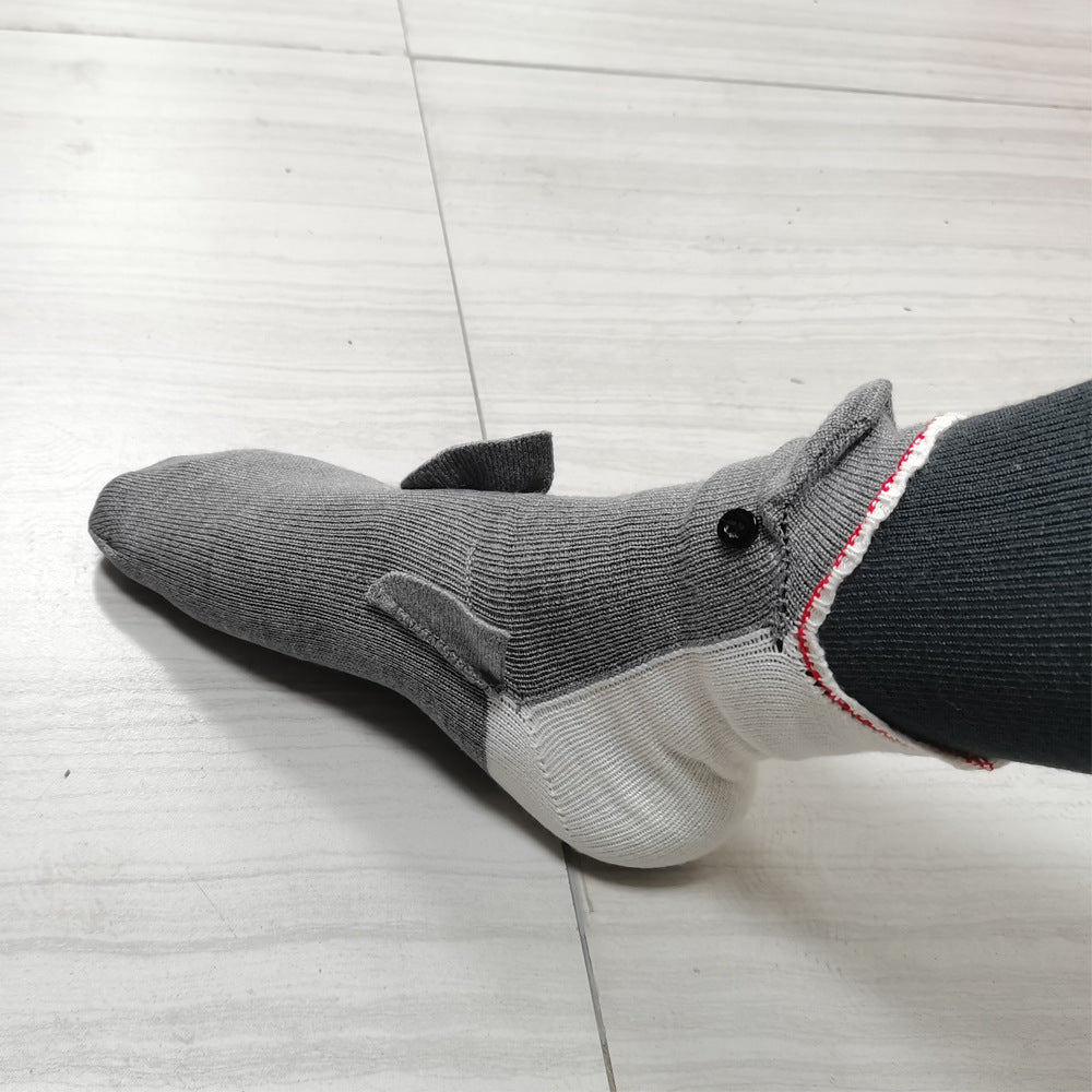 Christmas Knitted Shark Floor Warm-keeping Socks