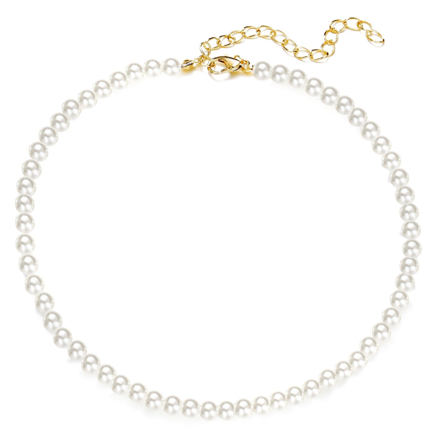 Simple Pearl Necklace Clavicle