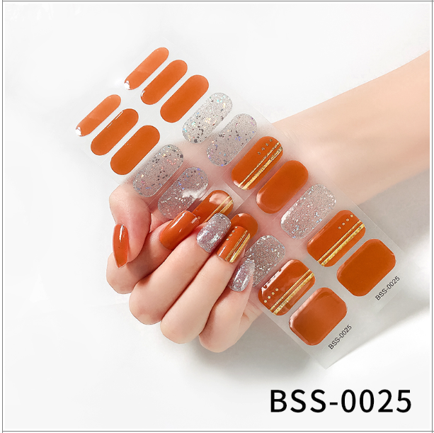 Gel Nail Stickers European And American Semi-curing