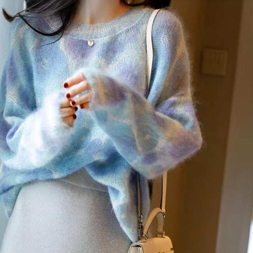 Fashionable Personalized Loose Sweater Top for Ladies