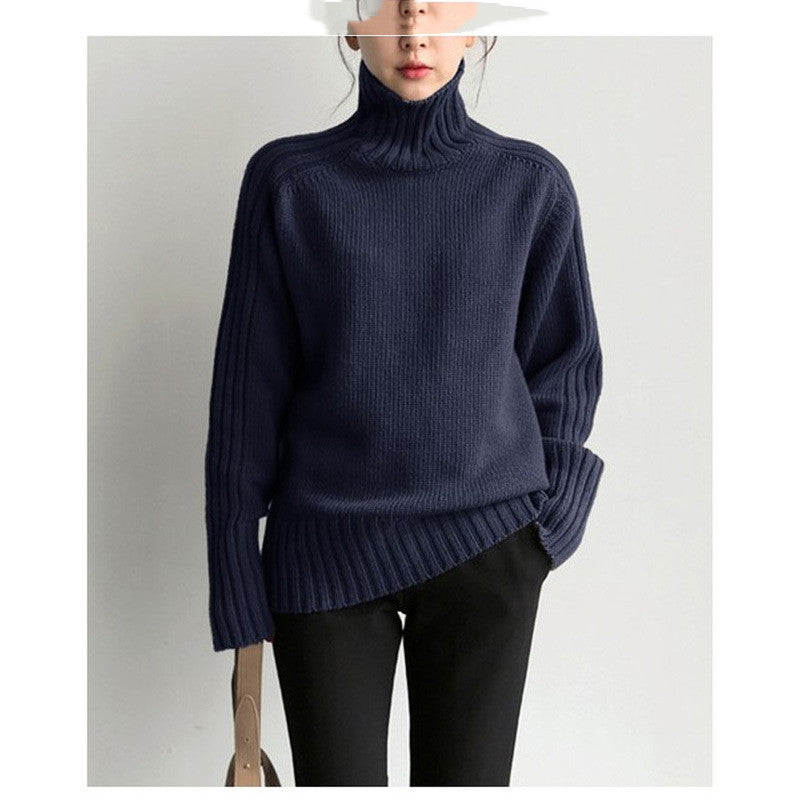 Japan And South Korea's New Turtleneck Knitting Sweater