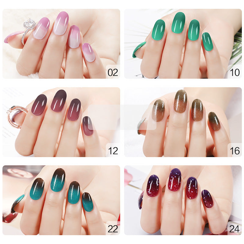 Durable and Waterproof Temperature-Changing Nail Polish in Popular Colors