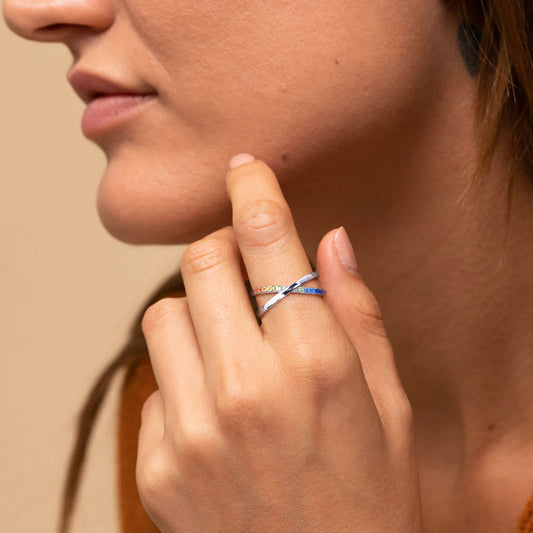 Zircon Simple Index Finger Ring for Women