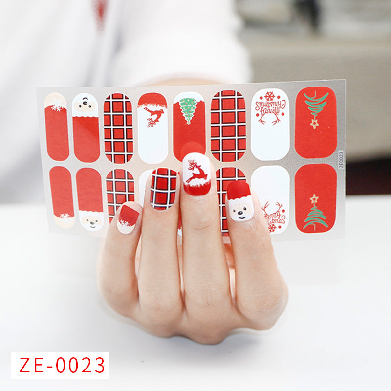 Nail Art Stickers Santa Claus Snowflake Elk