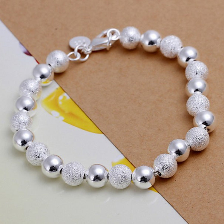 Fashion Best-seller Silver-plated 8MM Sand Beads Bracelet