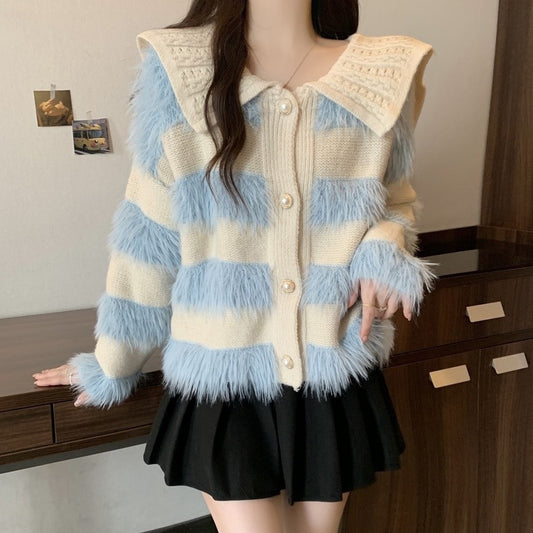 Mink Fur Sweater Coat for Women - Autumn and Winter Collection