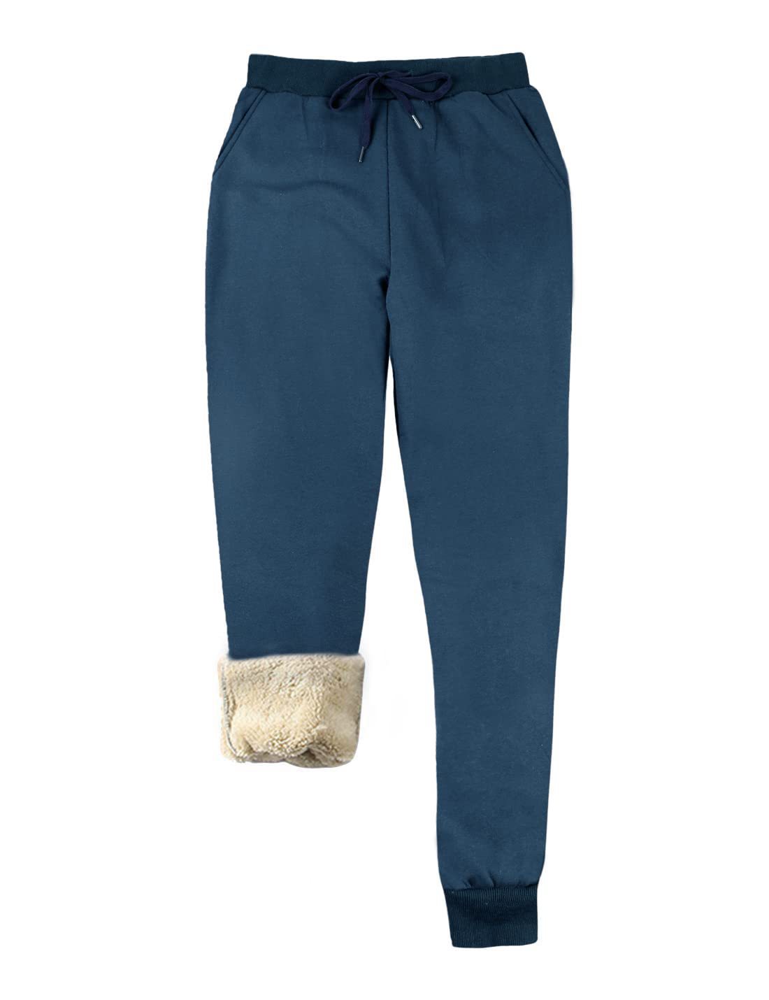 Casual Loose-Fit Tapered Fleece-Lined Sports Pants